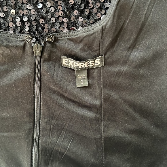 EXPRESS M sequin dress adjustable straps - Picture 5 of 5